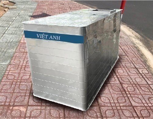 Bể vuông đặt nổi Inox Việt Anh
