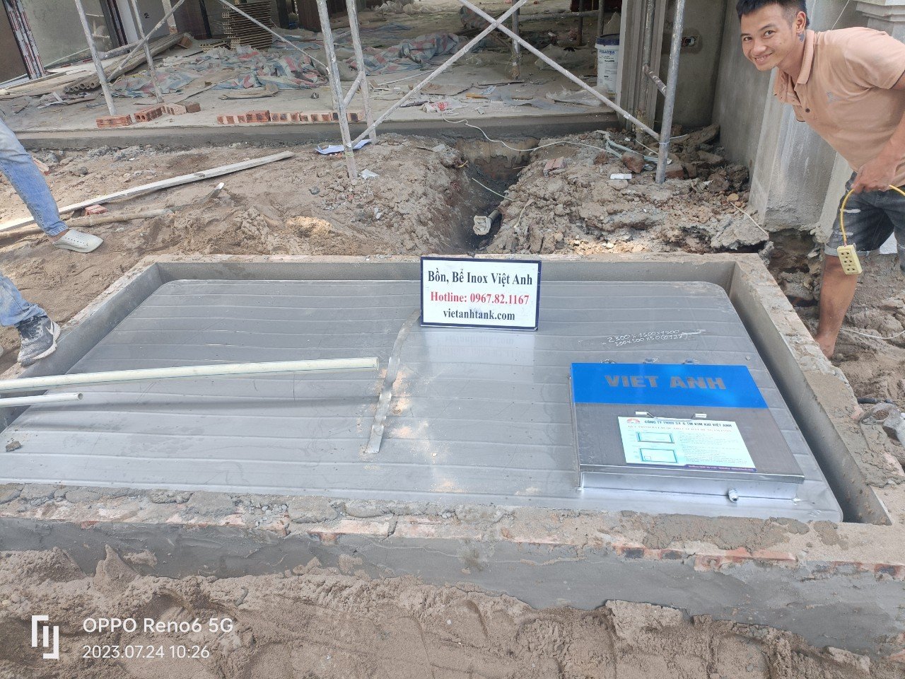 Bể nước ngầm inox Việt Anh 1 Bể nước ngầm inox Việt Anh