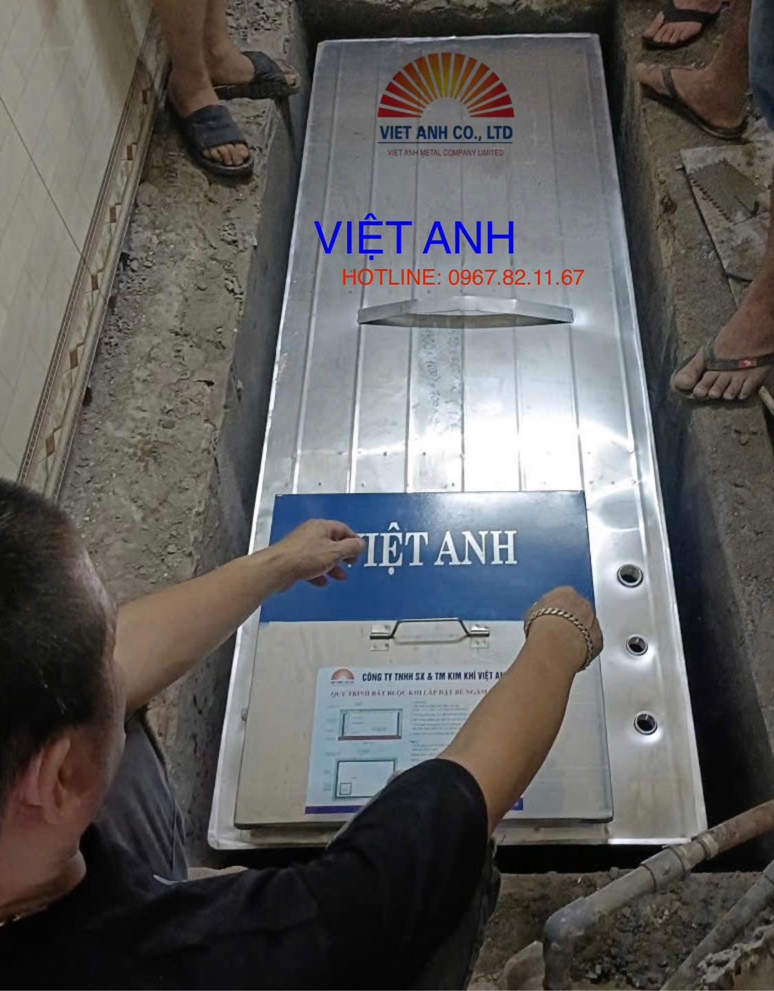 Bể nước ngầm inox Việt Anh