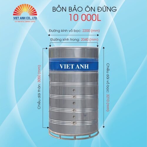 Bình bảo ôn Việt Anh 10000l đứng