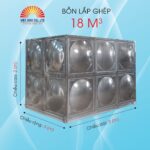 Bồn lắp ghép Inox Việt Anh 18m3