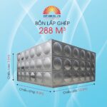 Bồn lắp ghép Inox Việt Anh 288m3