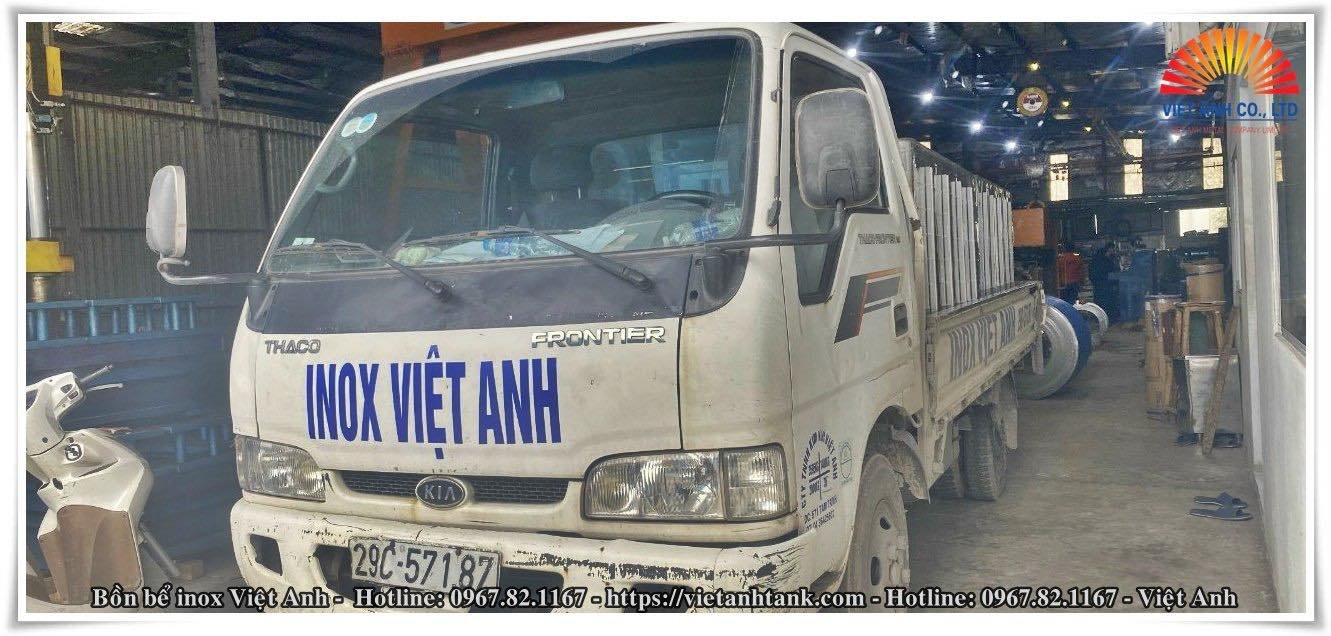 Bồn bảo ôn inox Việt Anh xuất xưởng đi Mộc Châu - Sơn La