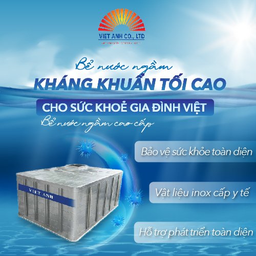 Bồn bể inox có khả năng kháng khuẩn cực cao