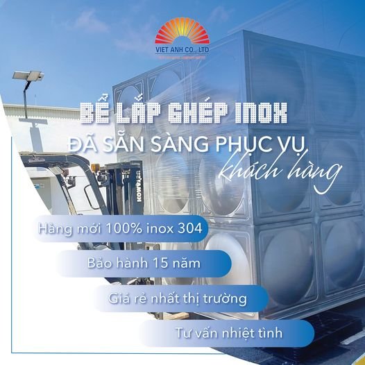 Bể lắp ghép Inox Việt Anh đã sẵn sàng phục vụ khách hàng