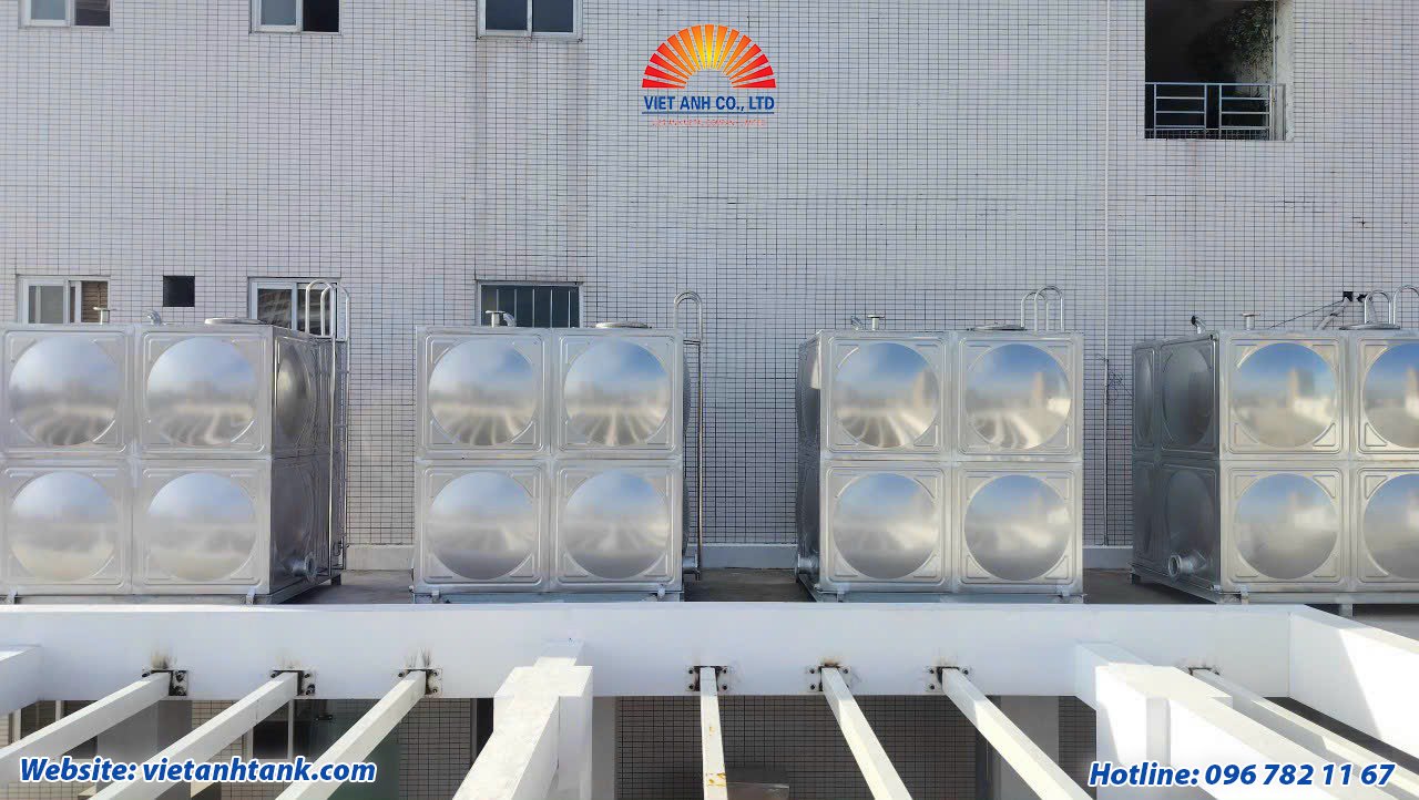 Hoàn Thành lắp đặt xong Bồn lắp ghép inox cho Bệnh viện Da Liễu Trung Ương