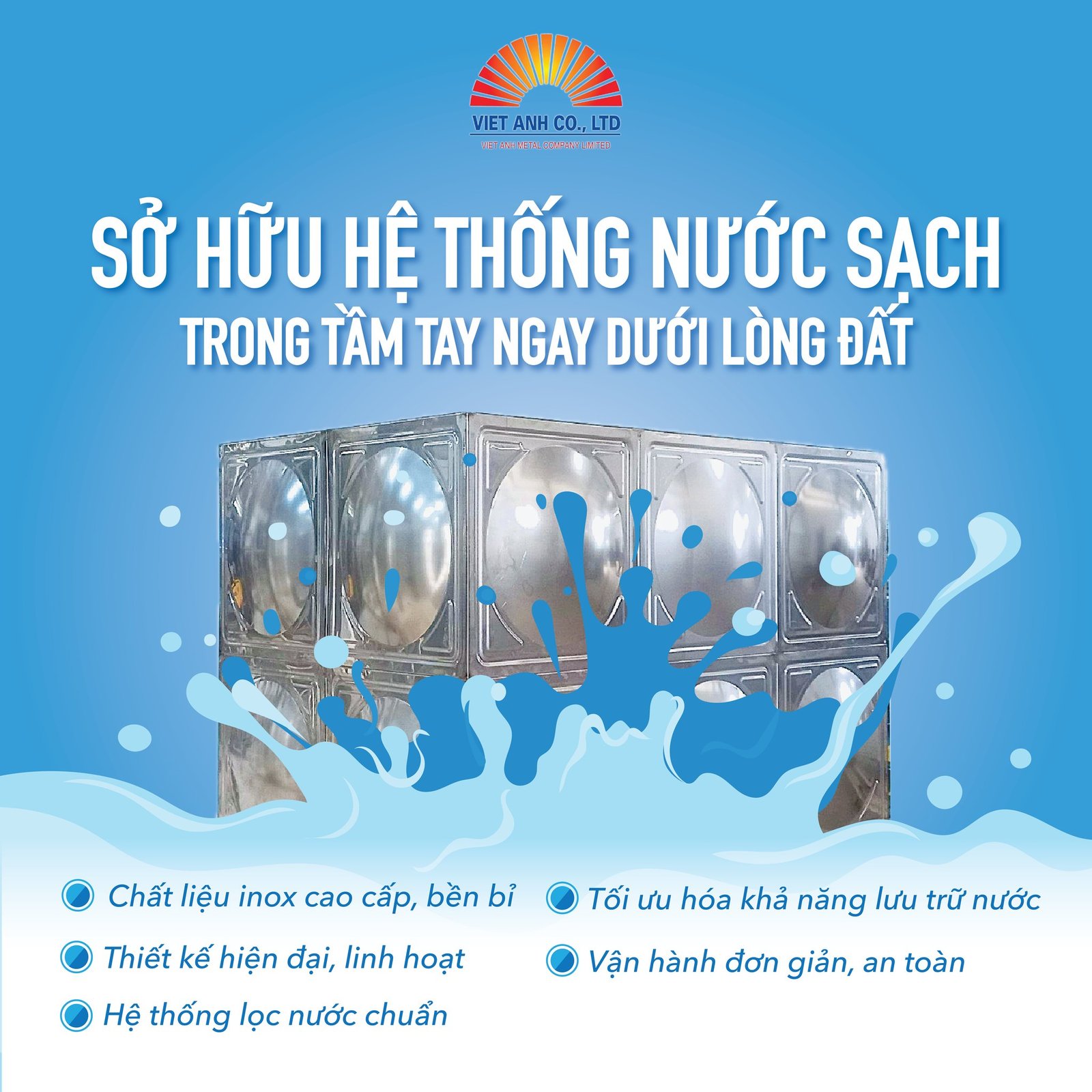 Sở hữu hệ thống nước sạch trong tầm tay ngay dưới lòng đất