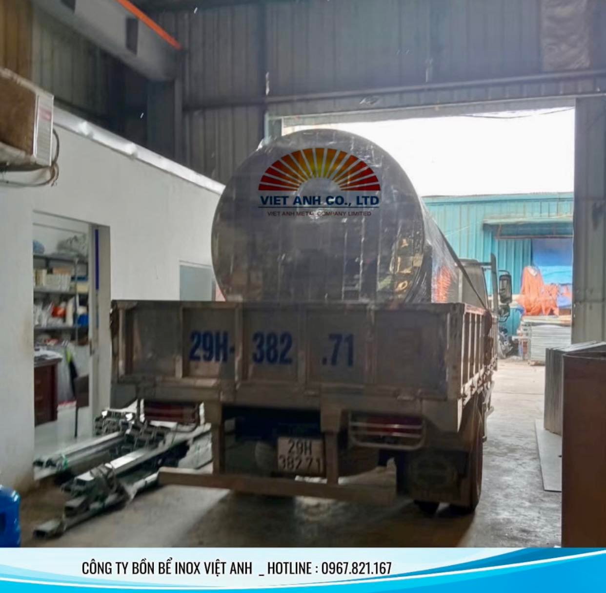 Bồn bảo ôn Inox Việt Anh giao cho khách hàng Miền Nam