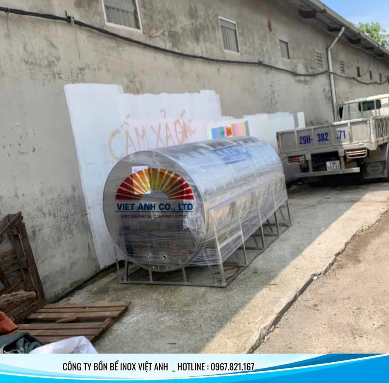 Bồn bảo ôn Inox Việt Anh giao cho khách hàng Miền Nam