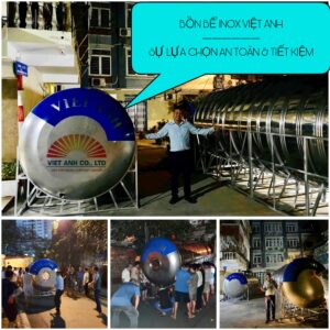 Việt Anh bàn giao bồn bảo ôn Inox siêu to cho khu nhà tập thể