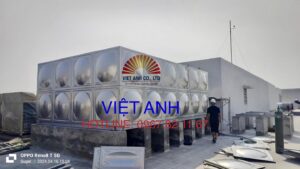 Hoàn thành lắp đặt và bàn giao bồn lắp ghép Inox cho bệnh viện đại học PHENIKAA