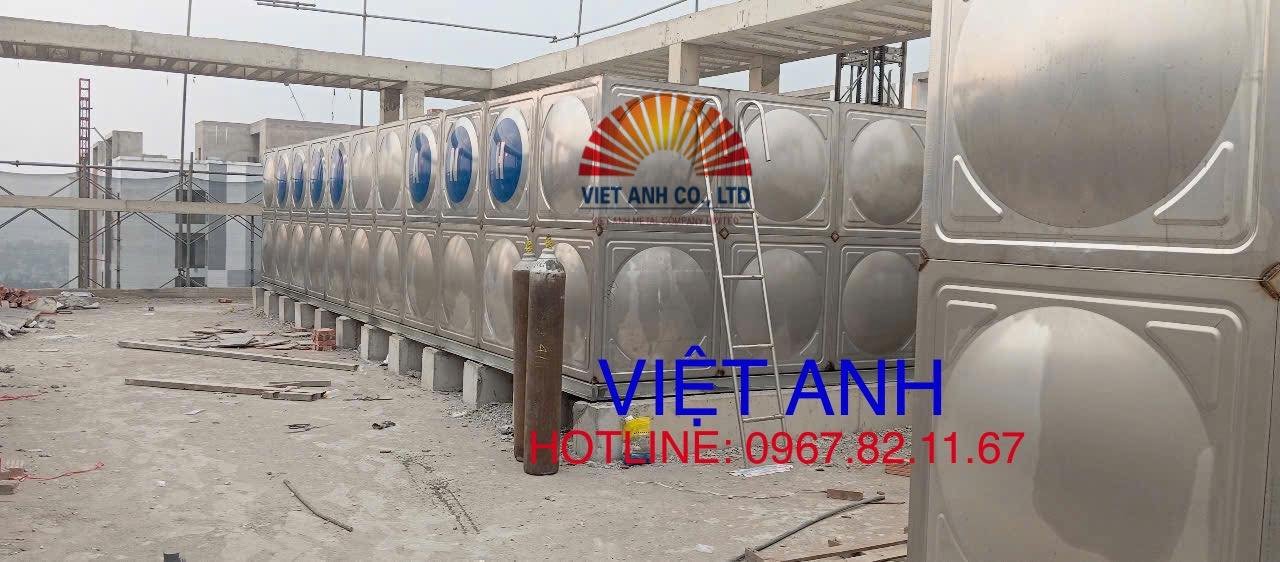 Thi công bể lắp ghép Inox tại 5 tòa nhà chung cư xã hội Hạ Long