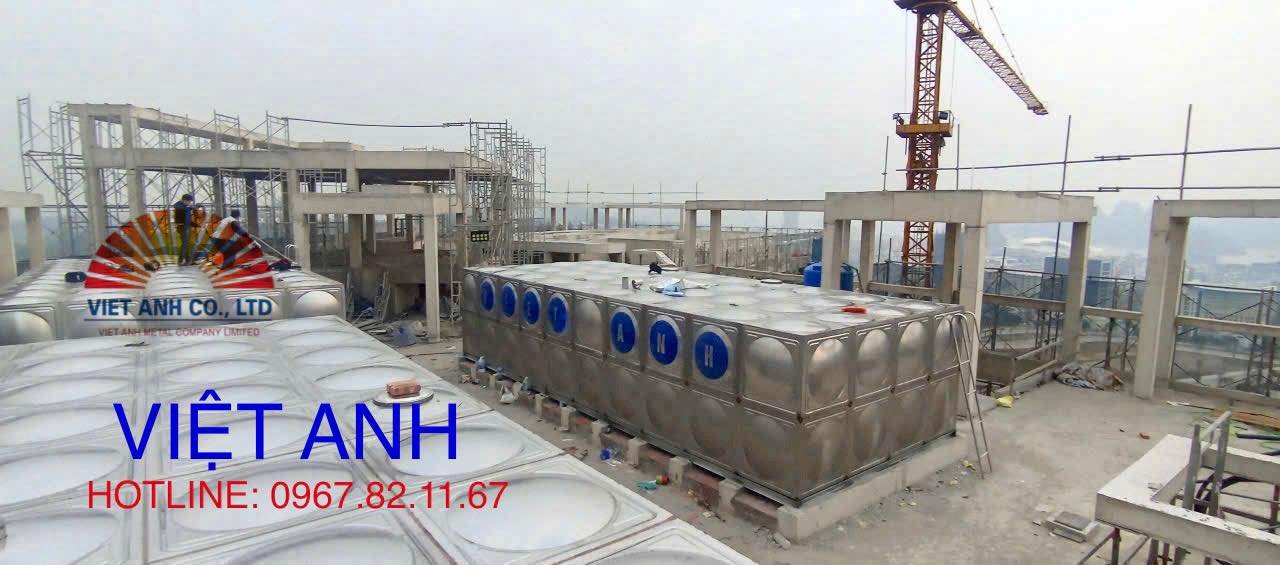 Thi công bể lắp ghép Inox tại 5 tòa nhà chung cư xã hội Hạ Long