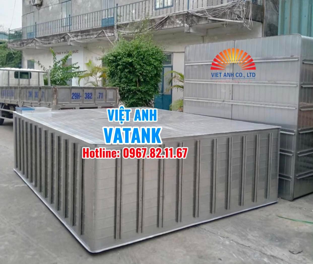 Bể ngầm inox Việt Anh-dập nổi ký hiệu VA304