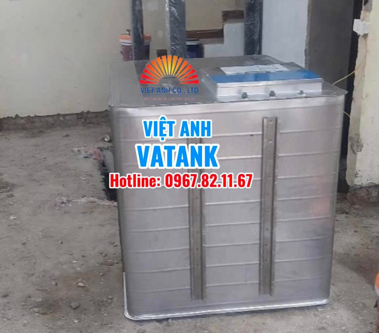 Bể ngầm inox Việt Anh-dập nổi ký hiệu VA304