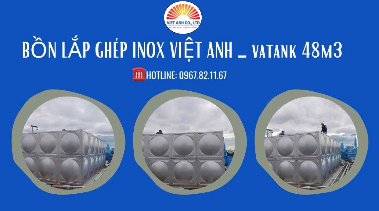 Bể lắp ghép Inox Việt Anh-VATANK - 48m3