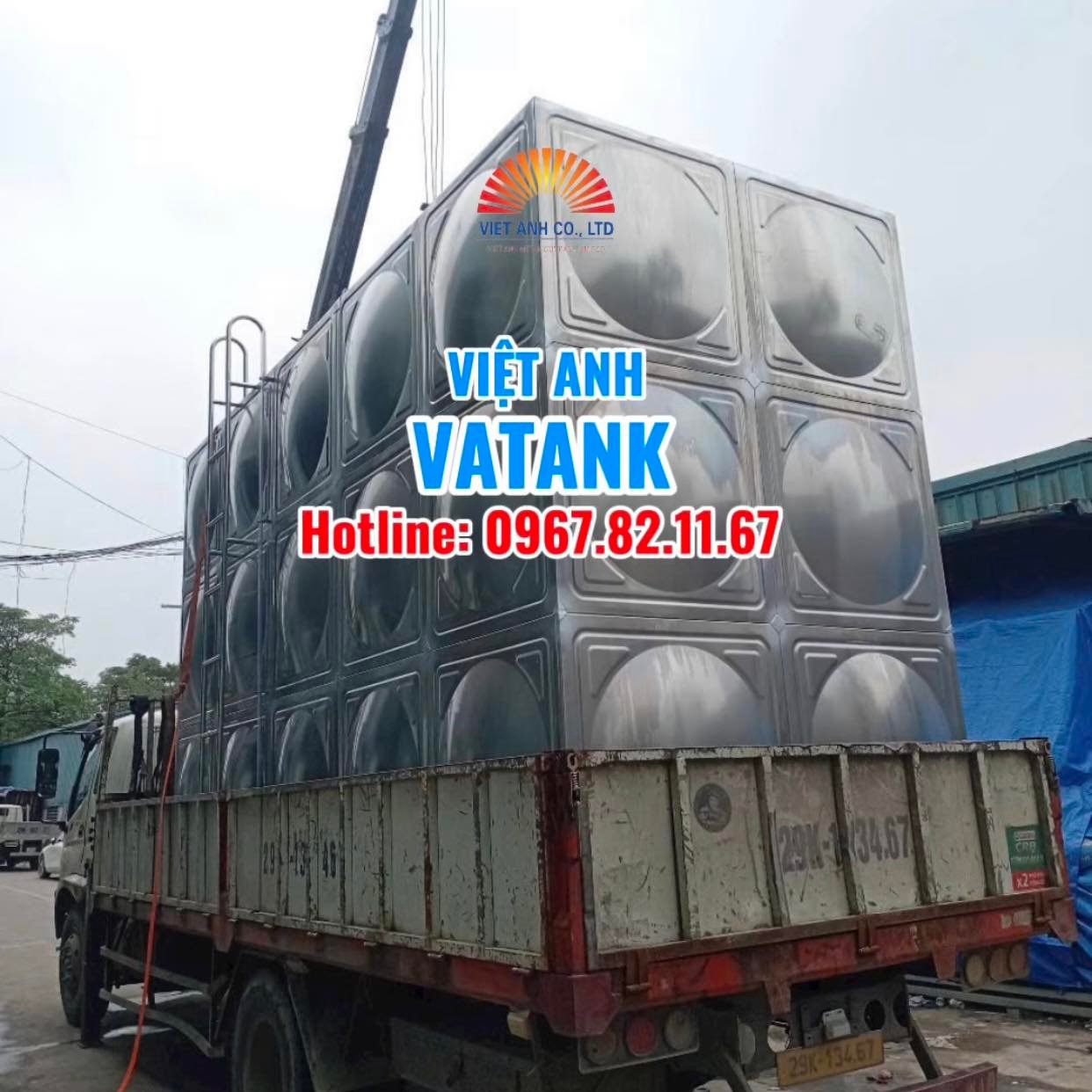 Dù nắng hay mưa, bồn bể Inox Việt Anh luôn sẵn sàng giao hàng