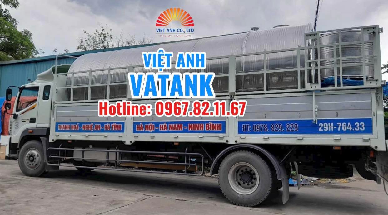 Chọn bồn bảo ôn inox Việt Anh VATANK, Giao bồn bảo ôn Inox dung tích lớn tới Nghệ An