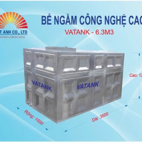 Bể Nước Ngầm Inox Công Nghệ Cao 6,3m3