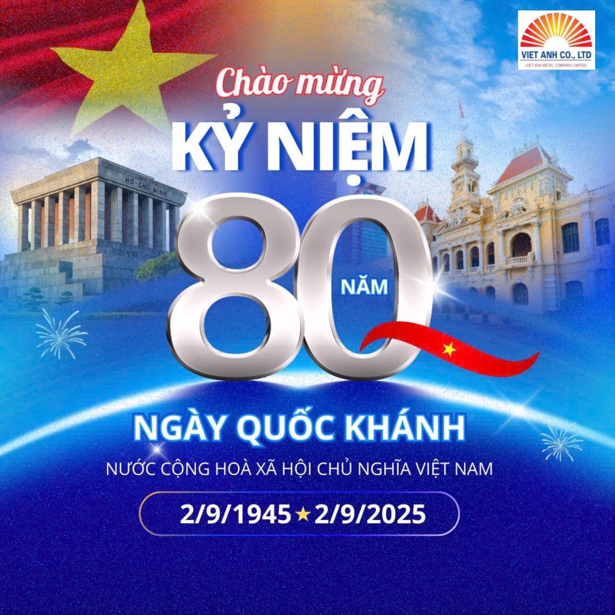 Bồn bể inox Việt Anh - chào mừng Quốc khánh 2-9