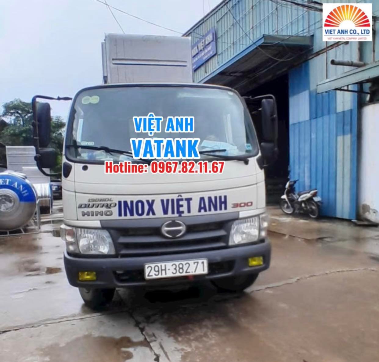 Bồn bể inox Việt Anh tất bật giao hàng