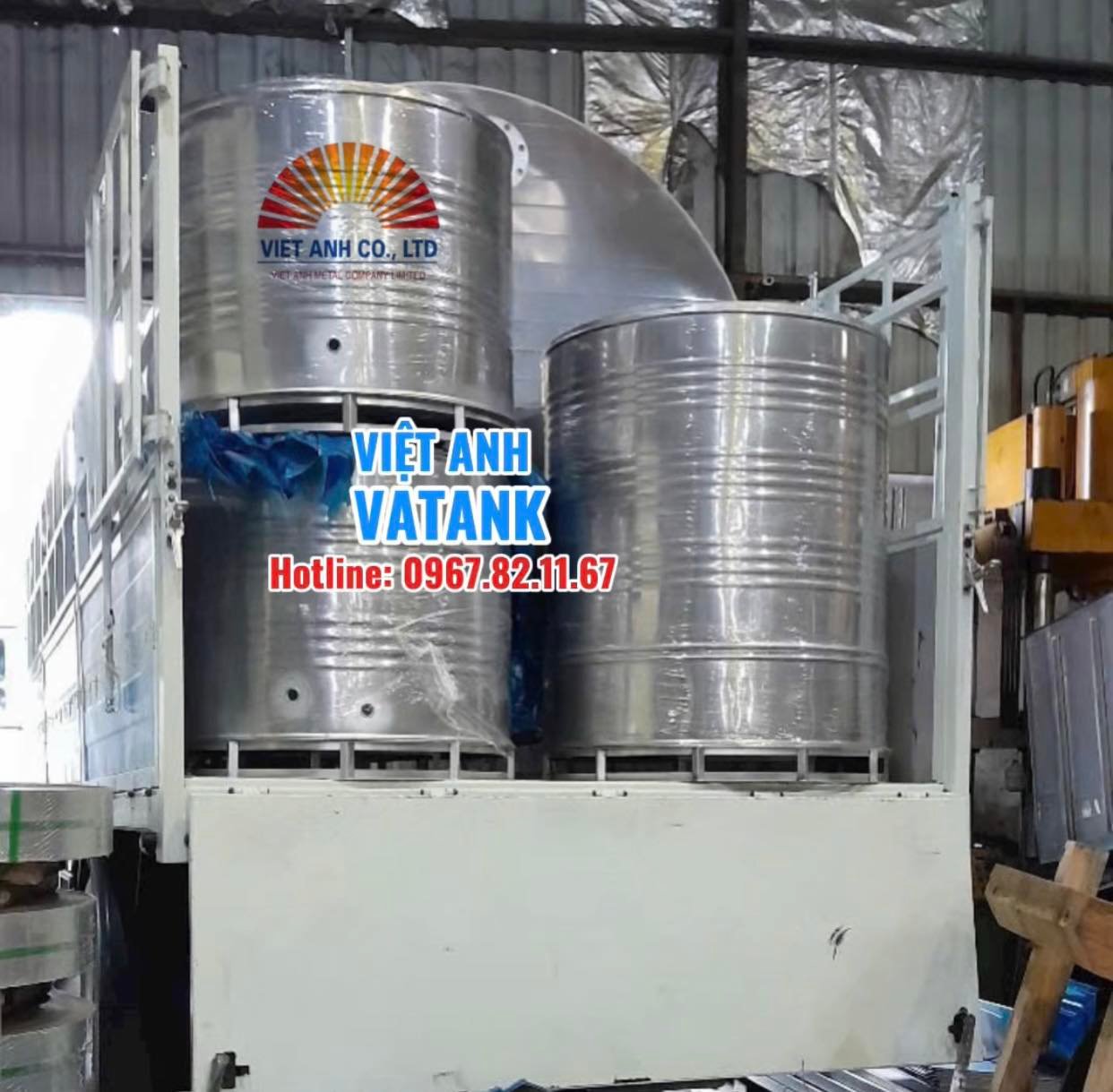 Bồn bảo ôn inox Việt Anh VATANK đến với khách hàng
