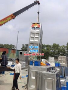 Bể nước ngầm bằng Inox 304 cao cấp thương hiệu VATANK của công ty Việt Anh.