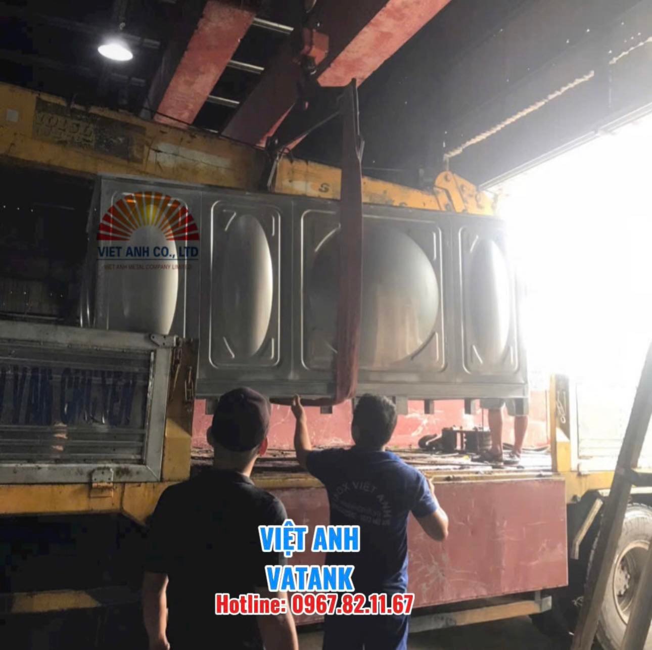 Xuất xưởng hệ thống bồn bể inox 304 lắp ghép VATANK