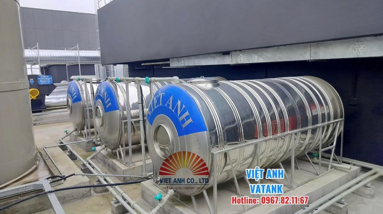 Hệ thống bồn tank inox công nghiệp do VATANK triển khai tại Bắc Ninh