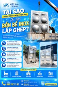 Bồn bể inox lắp ghép giải pháp chứa nước hiện đại cho công trình