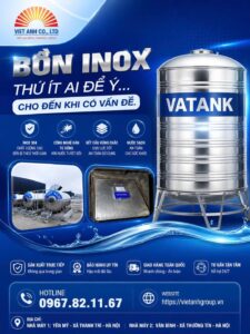 Bồn nước inox Việt Anh Vatank chất lượng cao cho gia đình