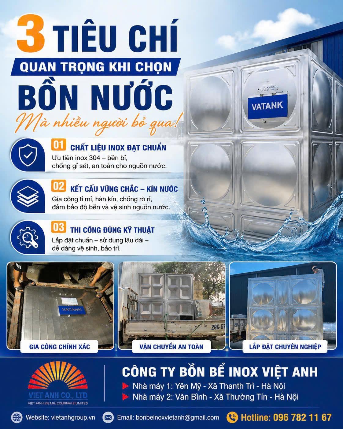 3 tiêu chí quan trọng khi chọn bồn nước phù hợp cho gia đình và công trình