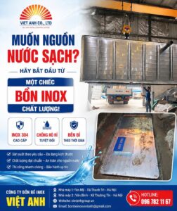Bồn nước inox Việt Anh VATANK chất lượng cao